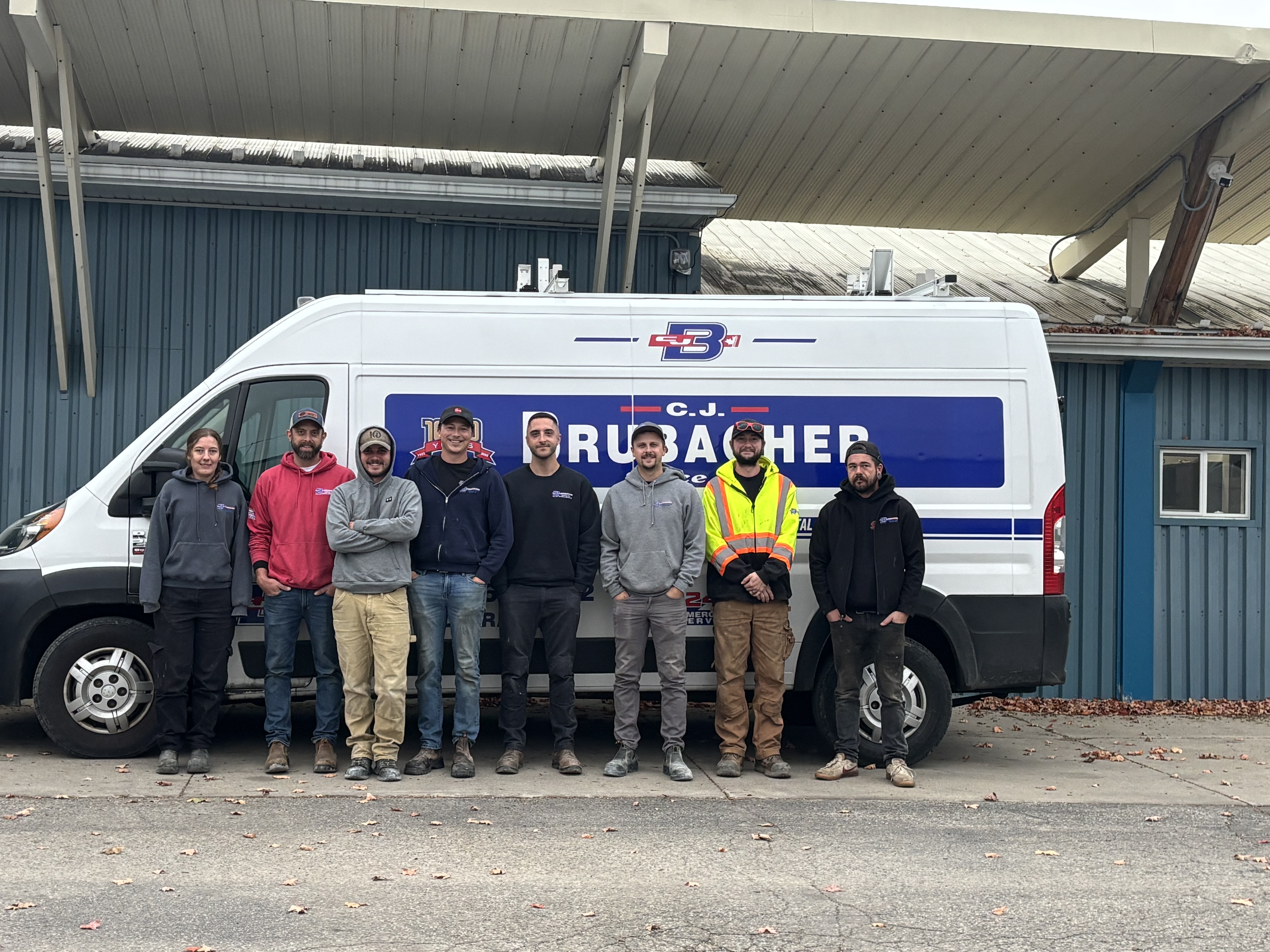 The CJ Brubacher plumbing team