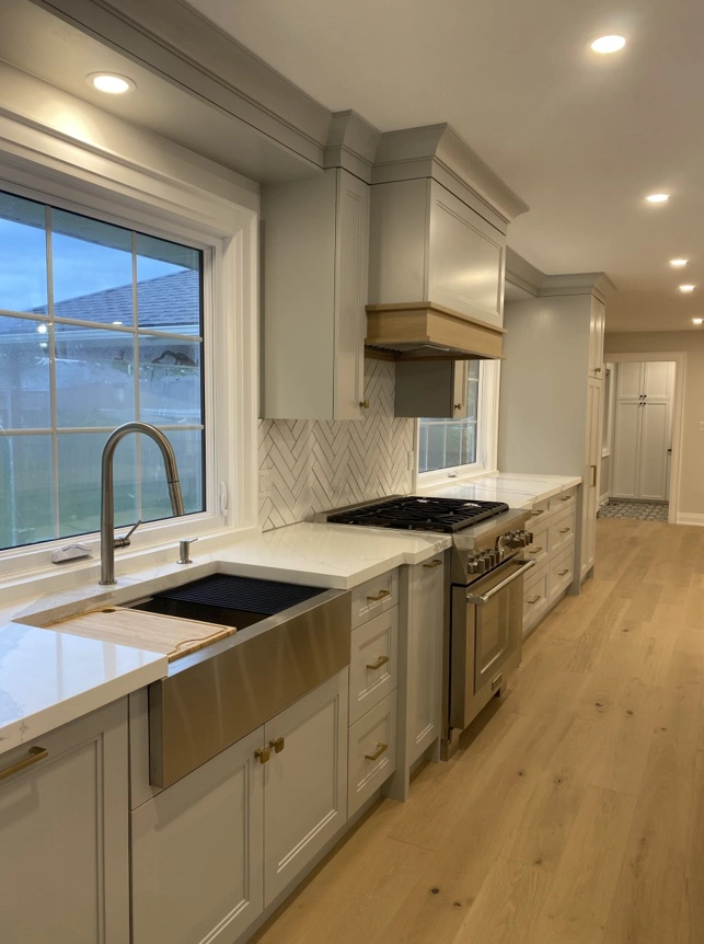 Kitchen sink and window detail