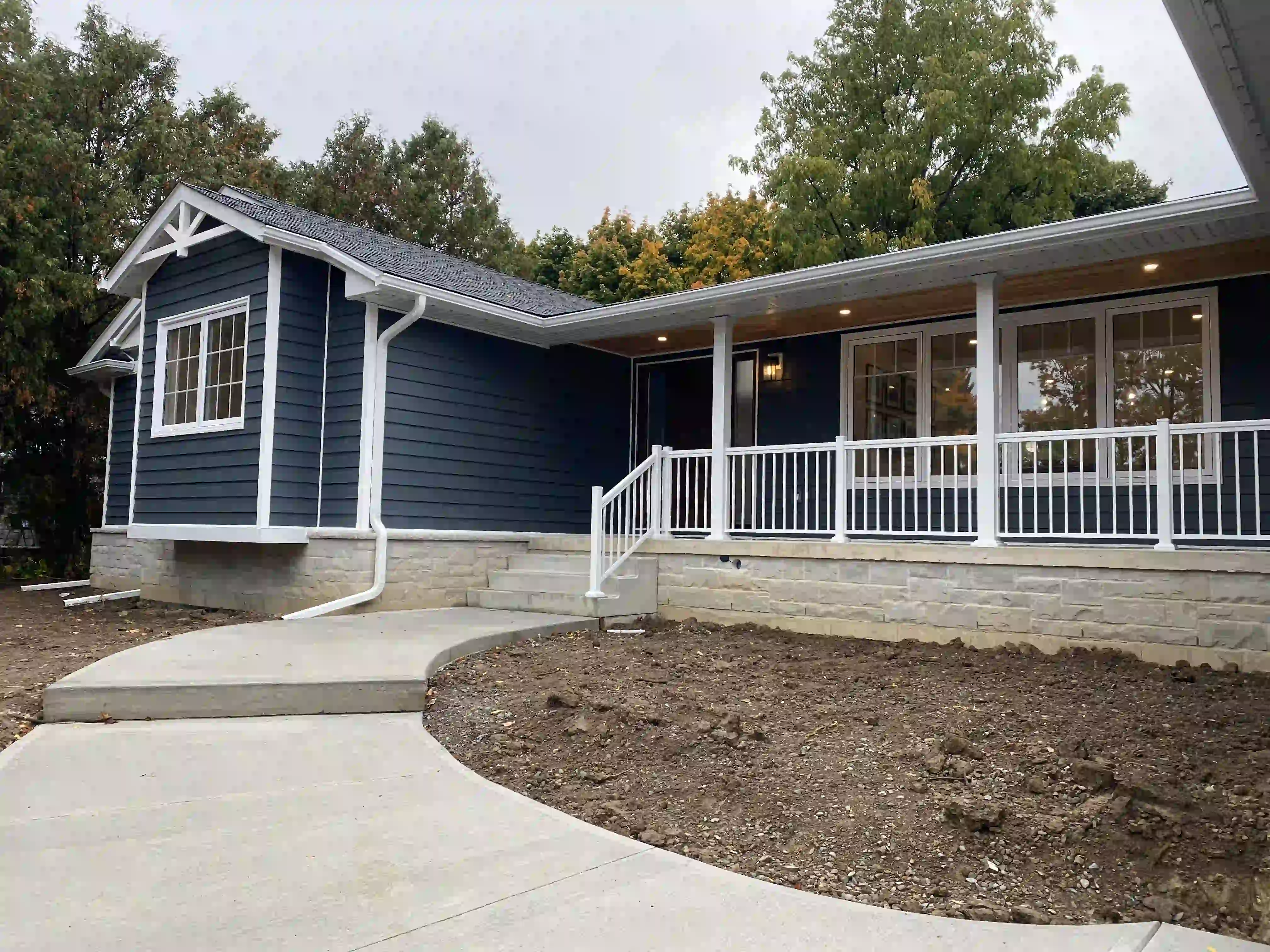 West Hamilton Project exterior home addition and porch