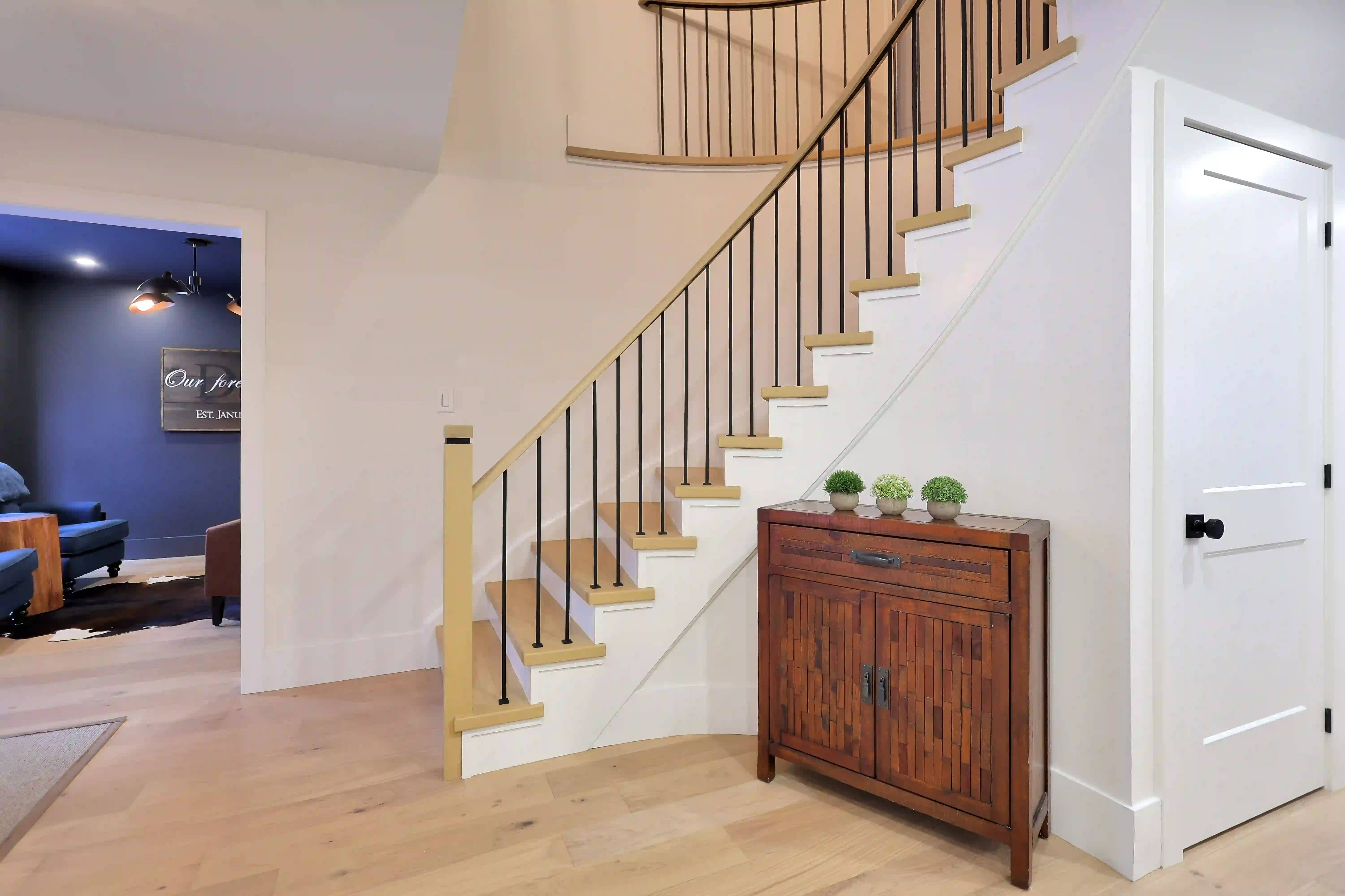 Staircase and sitting room entrance