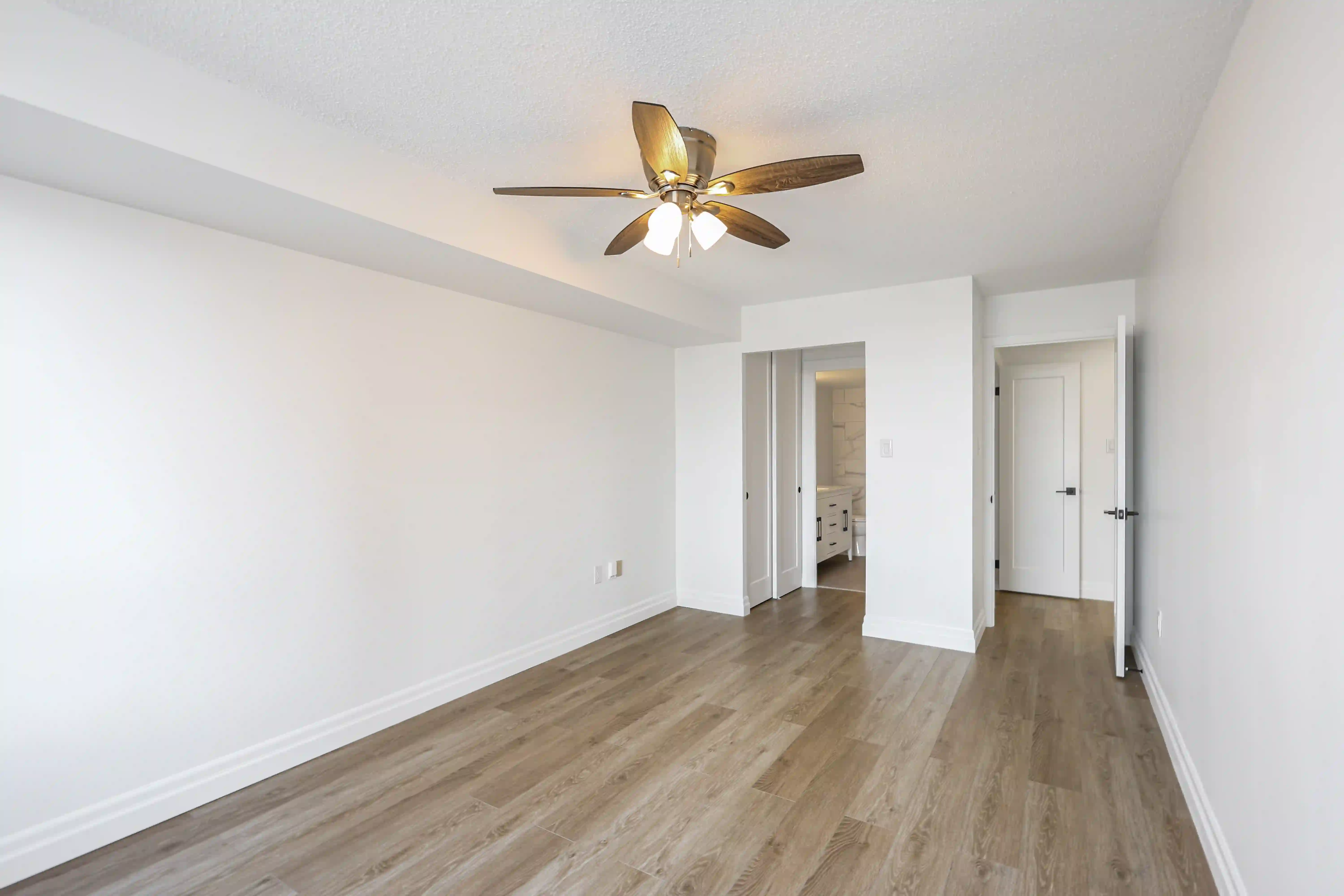 Bedroom with neutral finishes