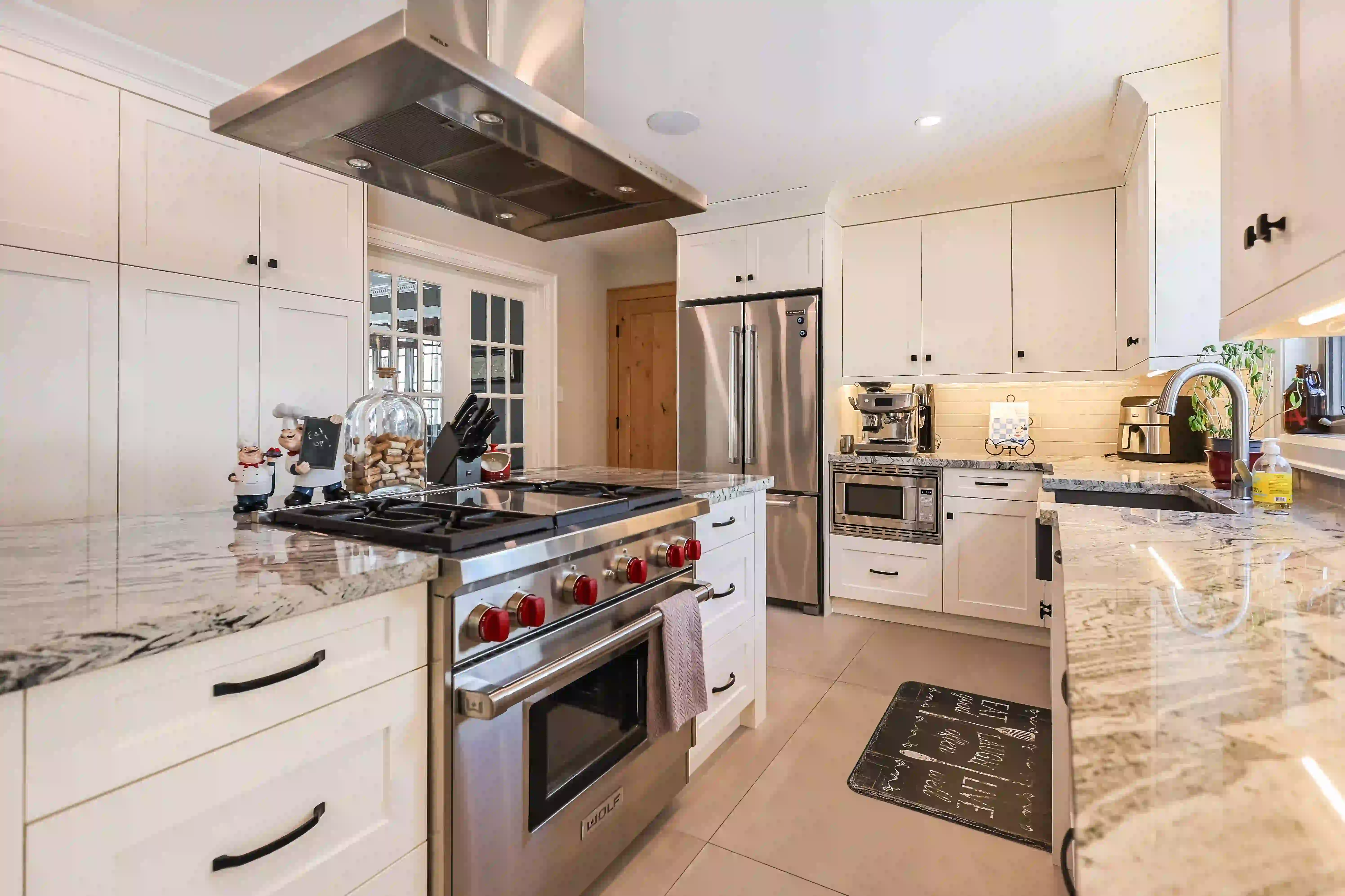 Kitchen range and island detail