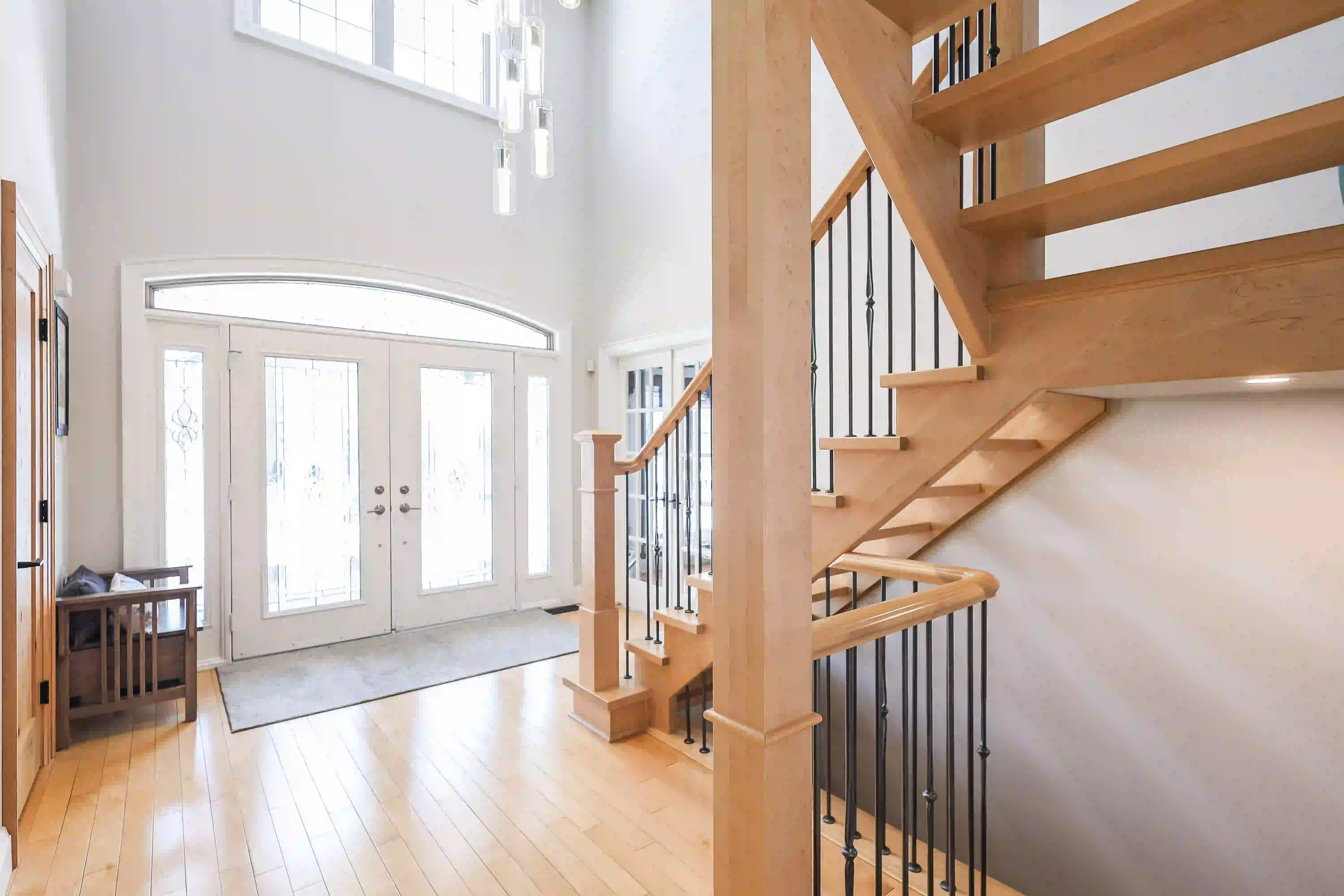 Front entry and staircase