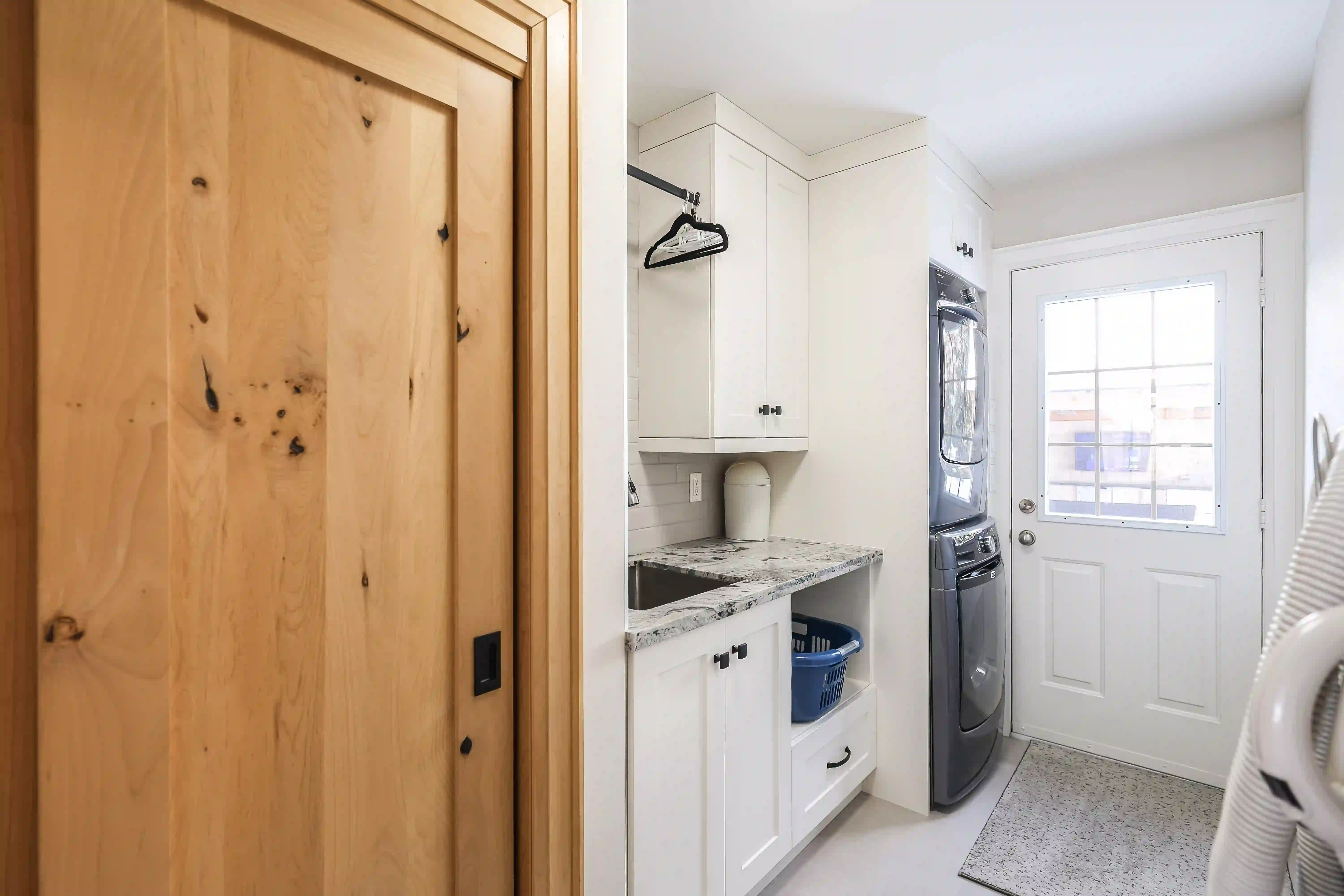 Laundry and entry hall