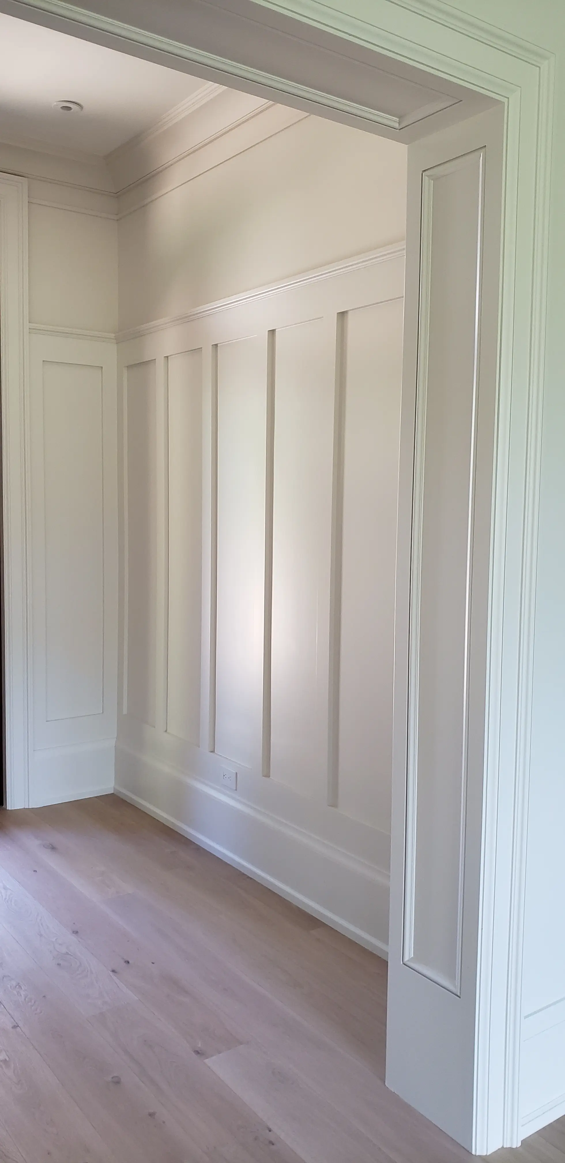 Interior hallway and trim detail