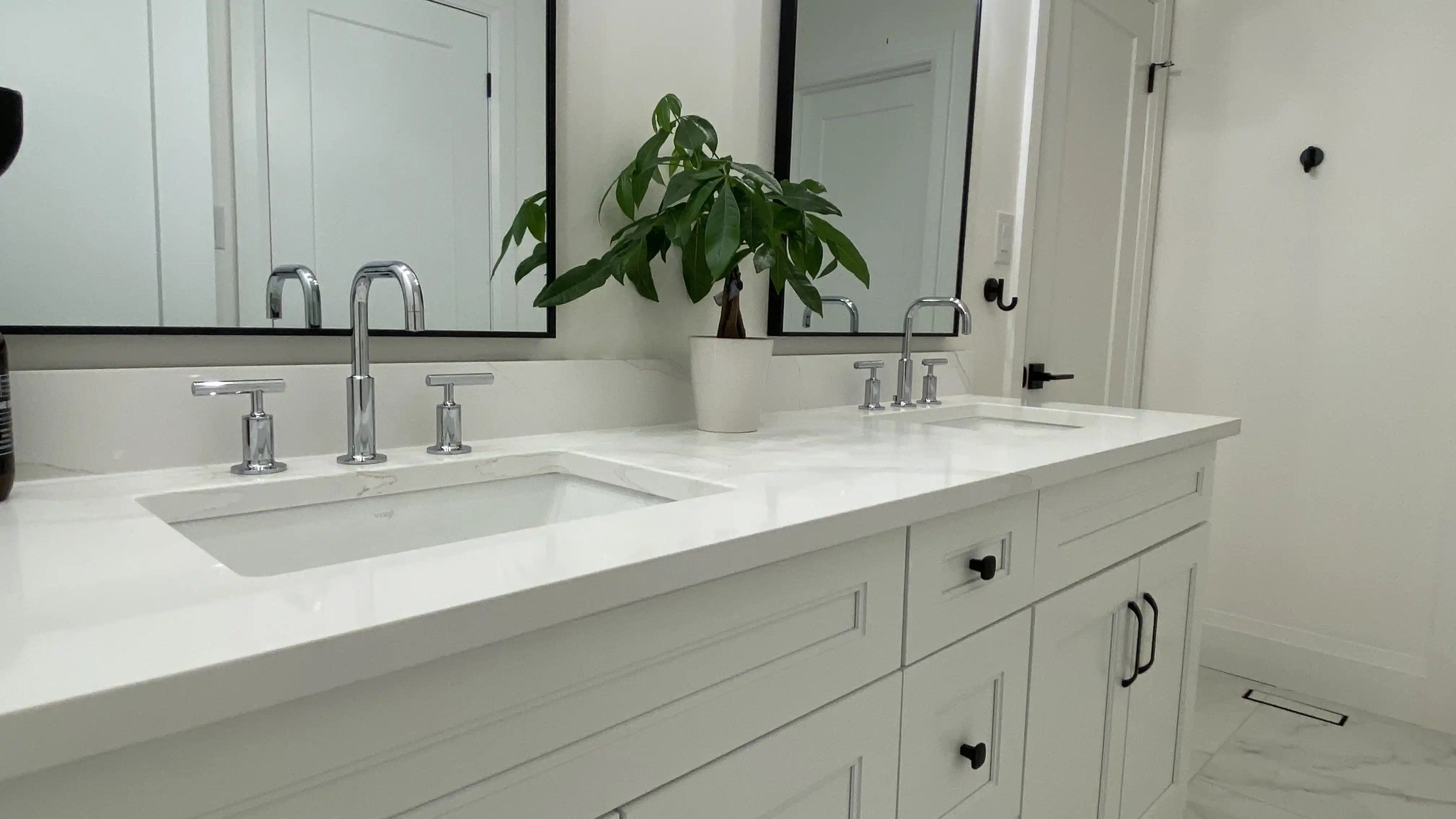 White double vanity
