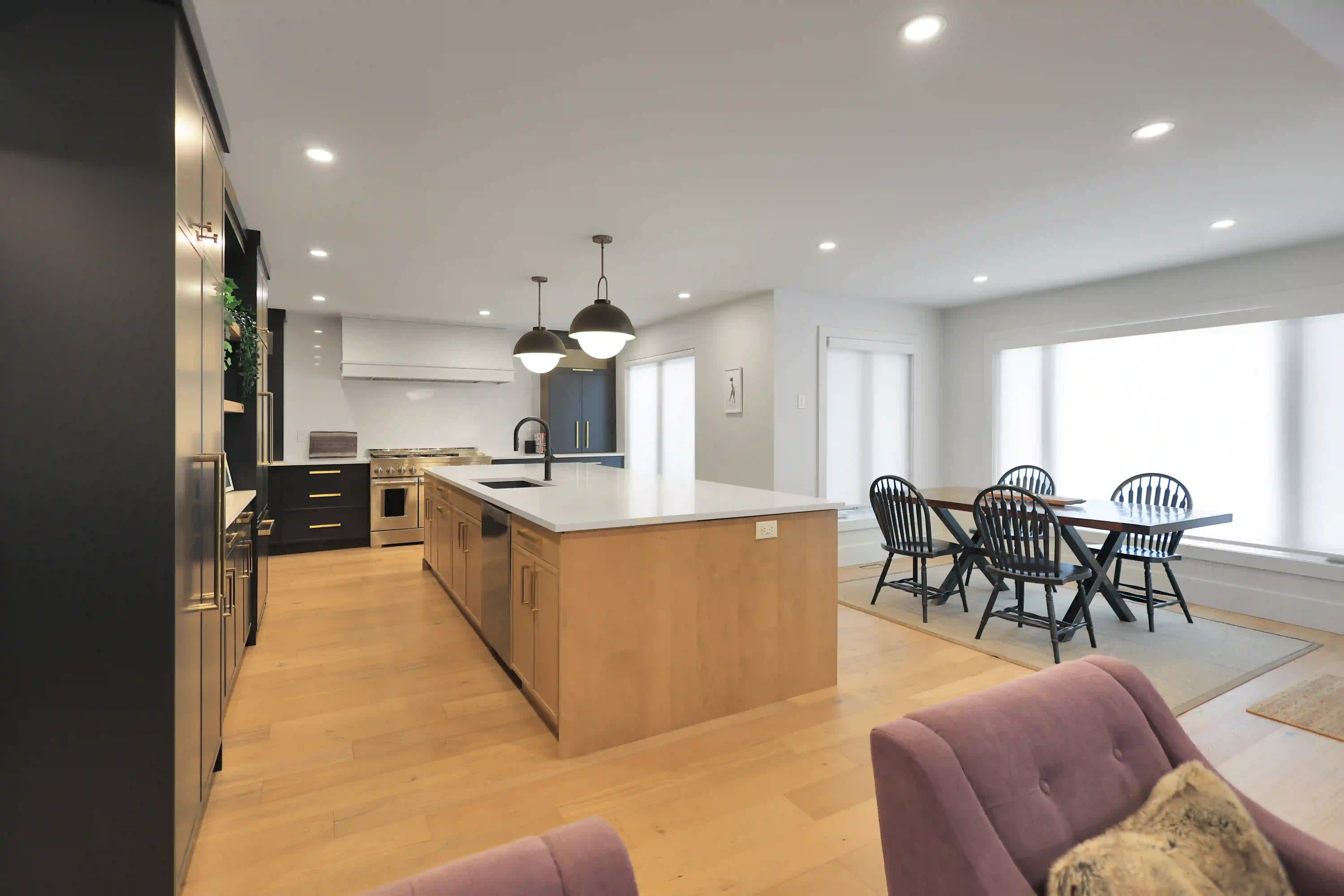 Renovated kitchen and living space