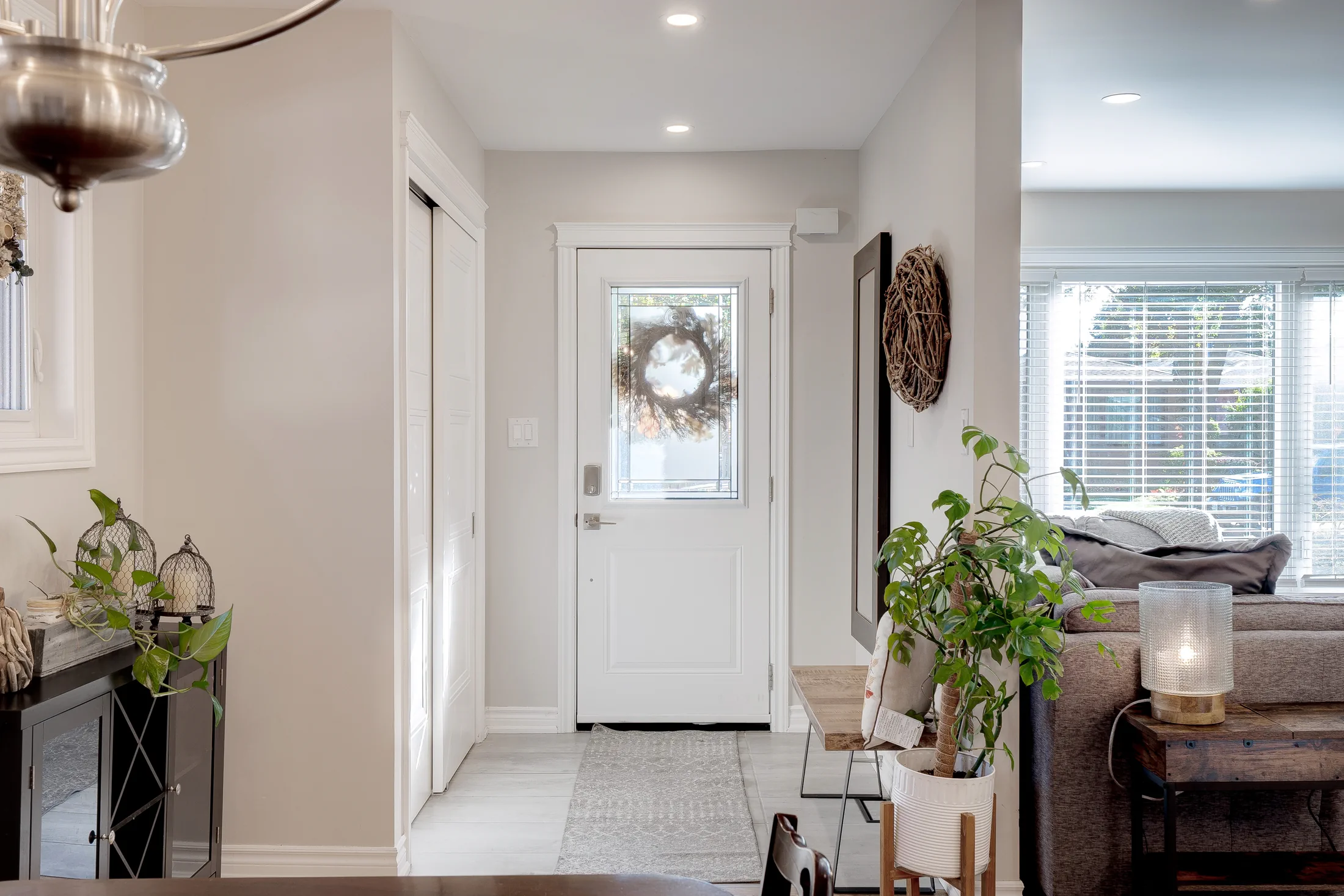 Front entry and dining nook