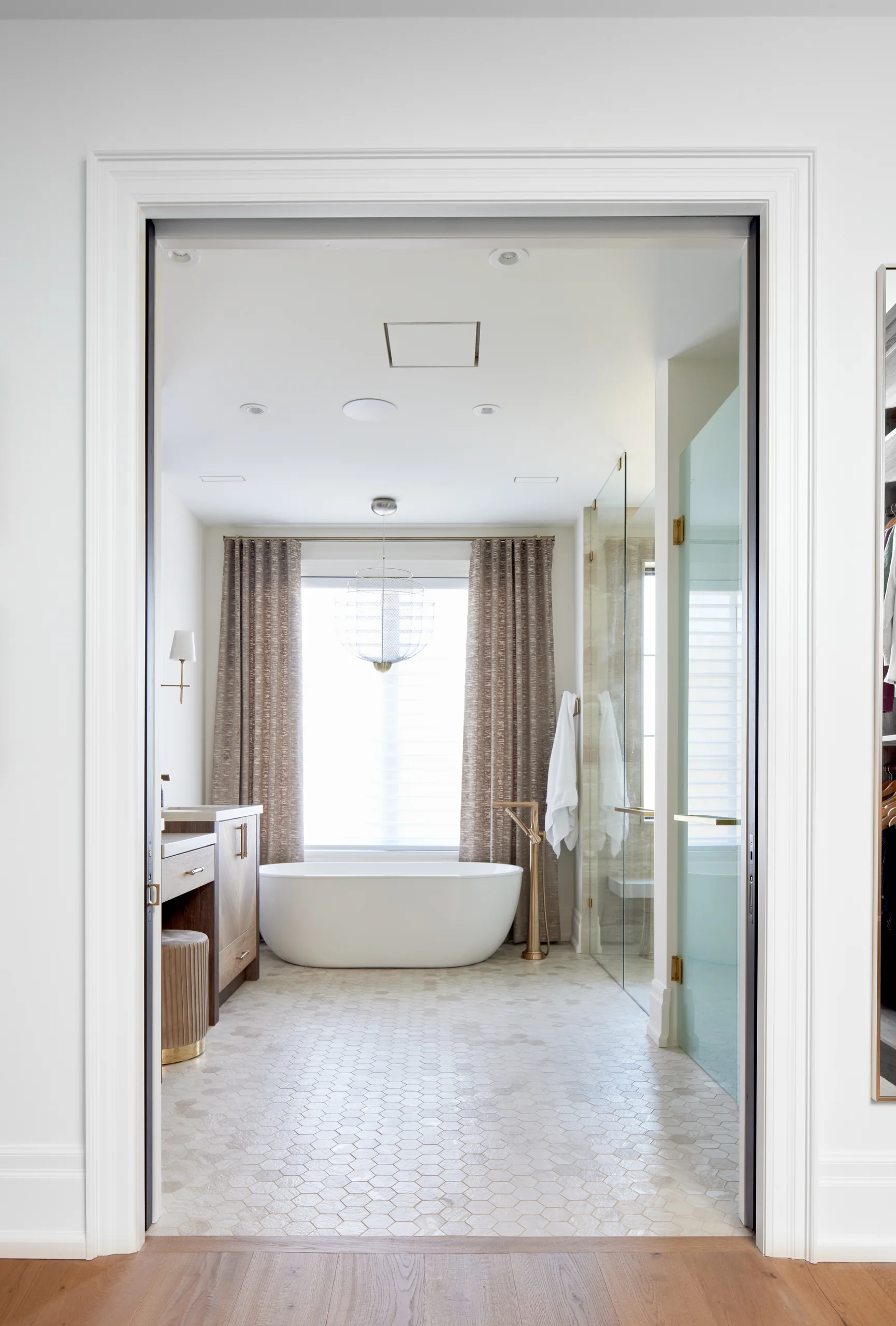 Ensuite view through doorway