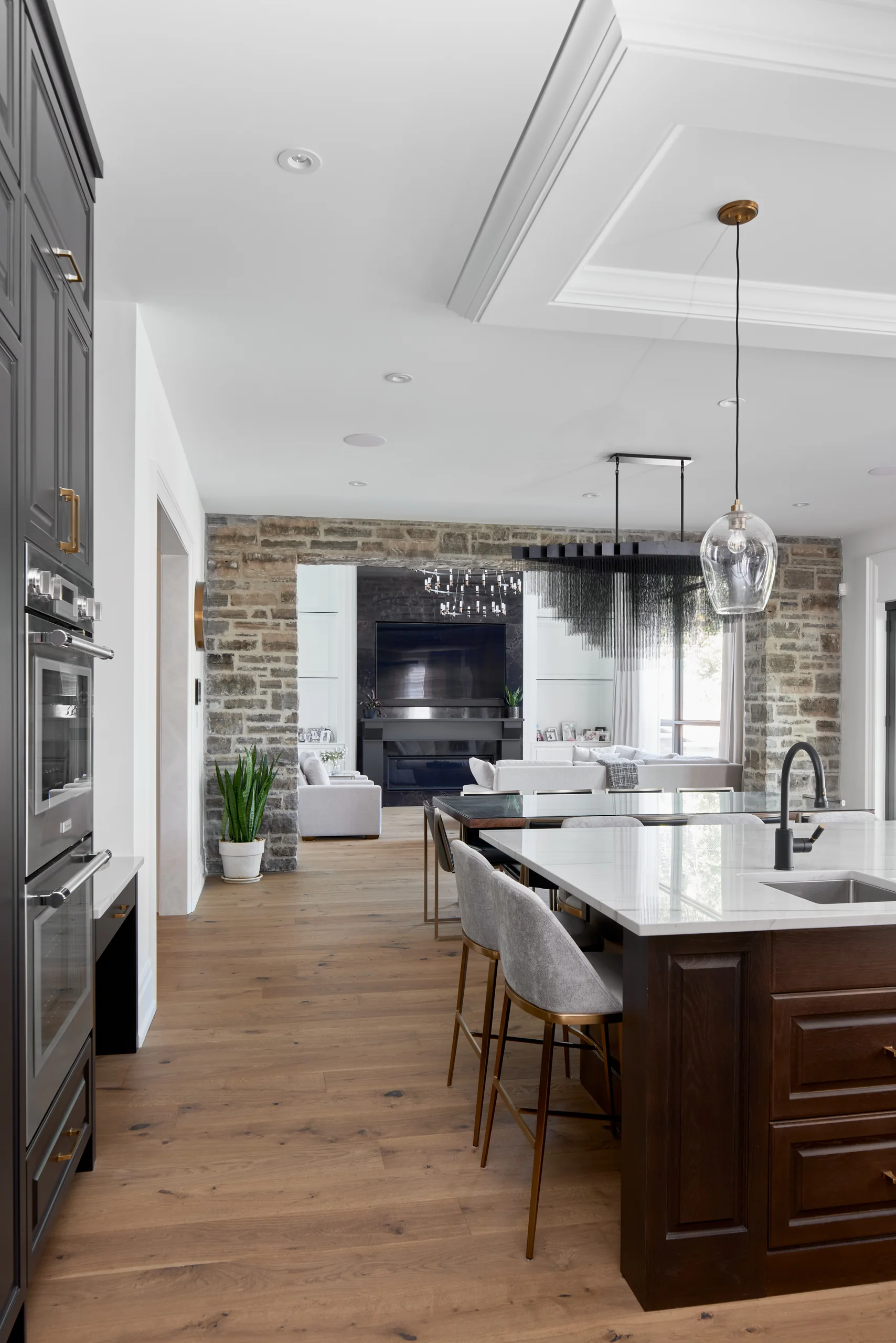 Kitchen and sitting area view