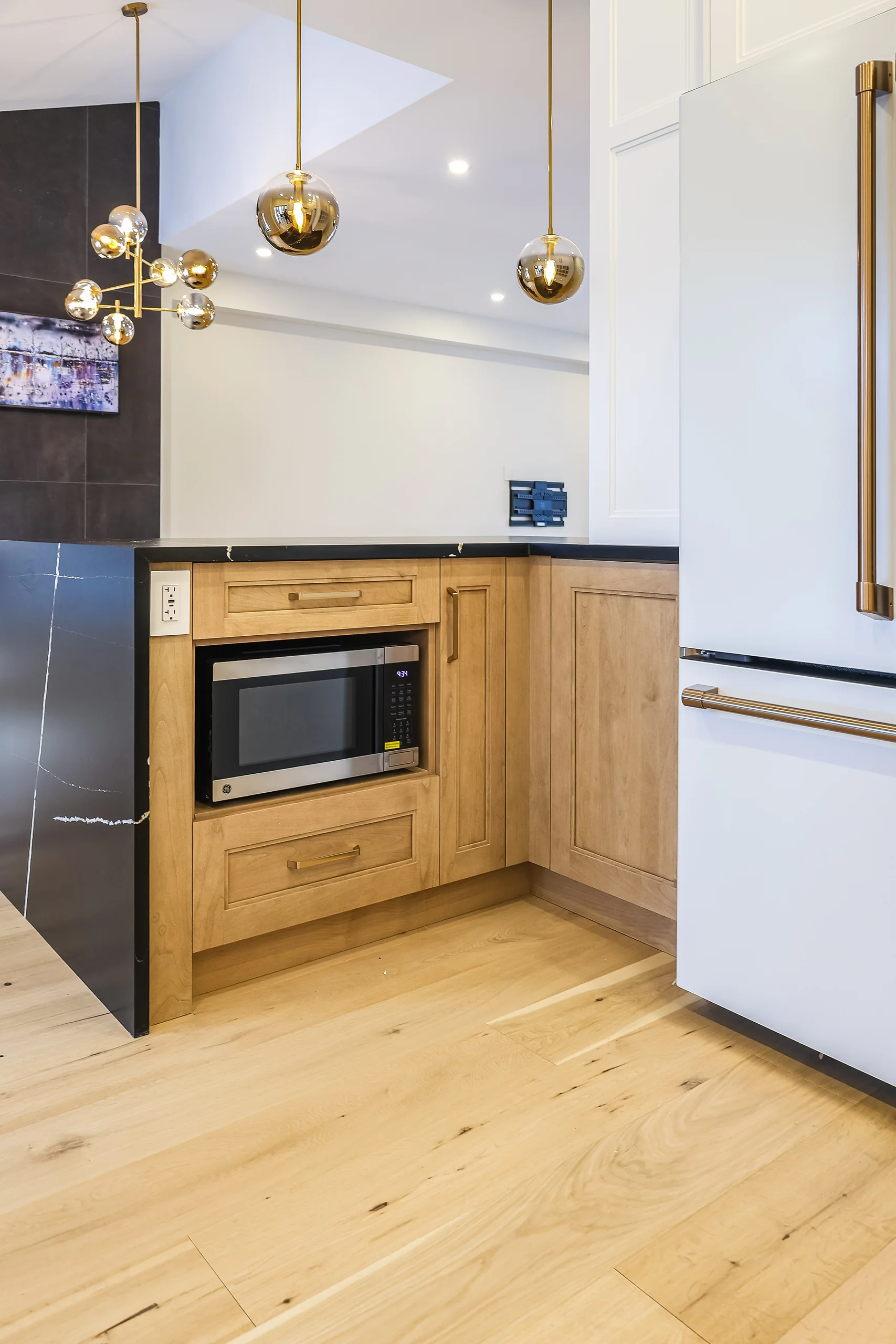 Kitchen range and counter detail