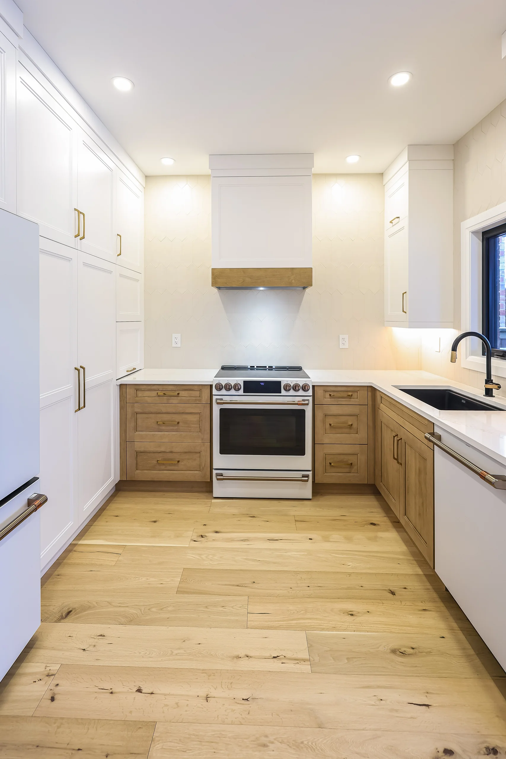 Long kitchen view