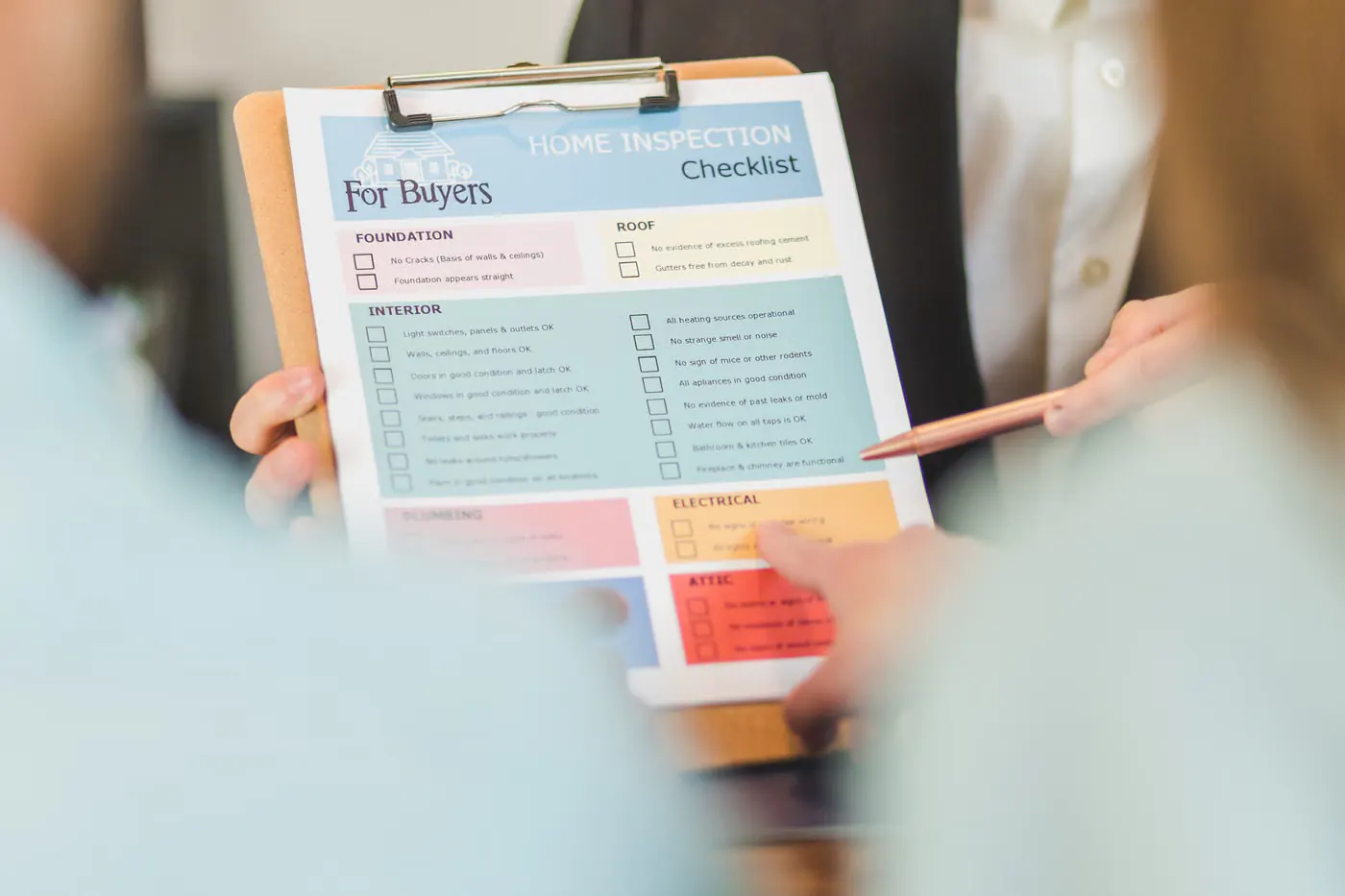 Home inspection checklist representing documented warranty and aftercare support