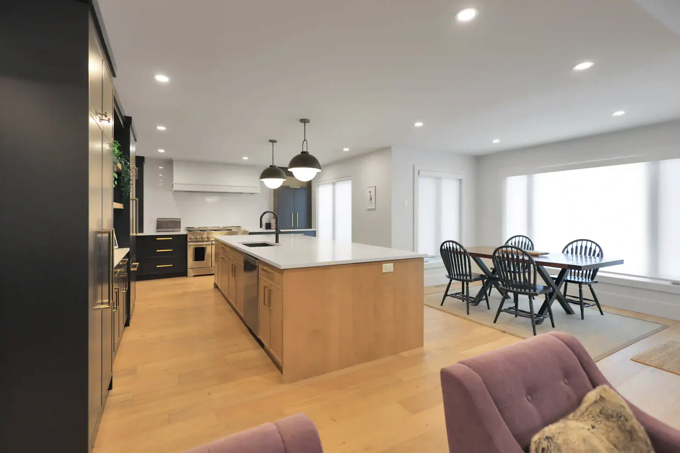 Thoughtfully crafted kitchen and living design