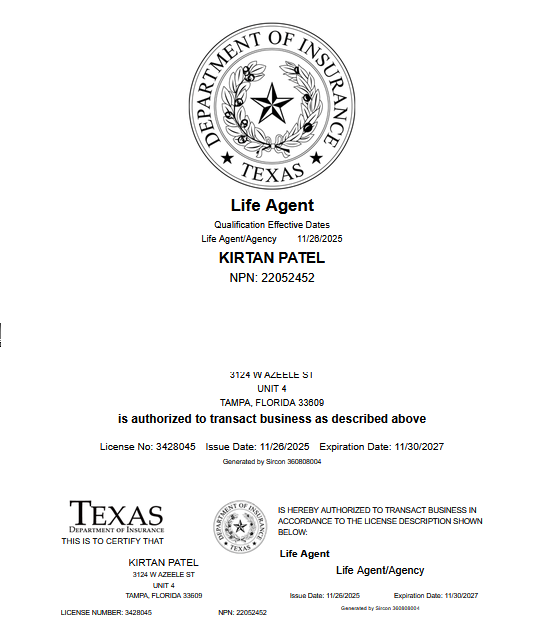 Texas License