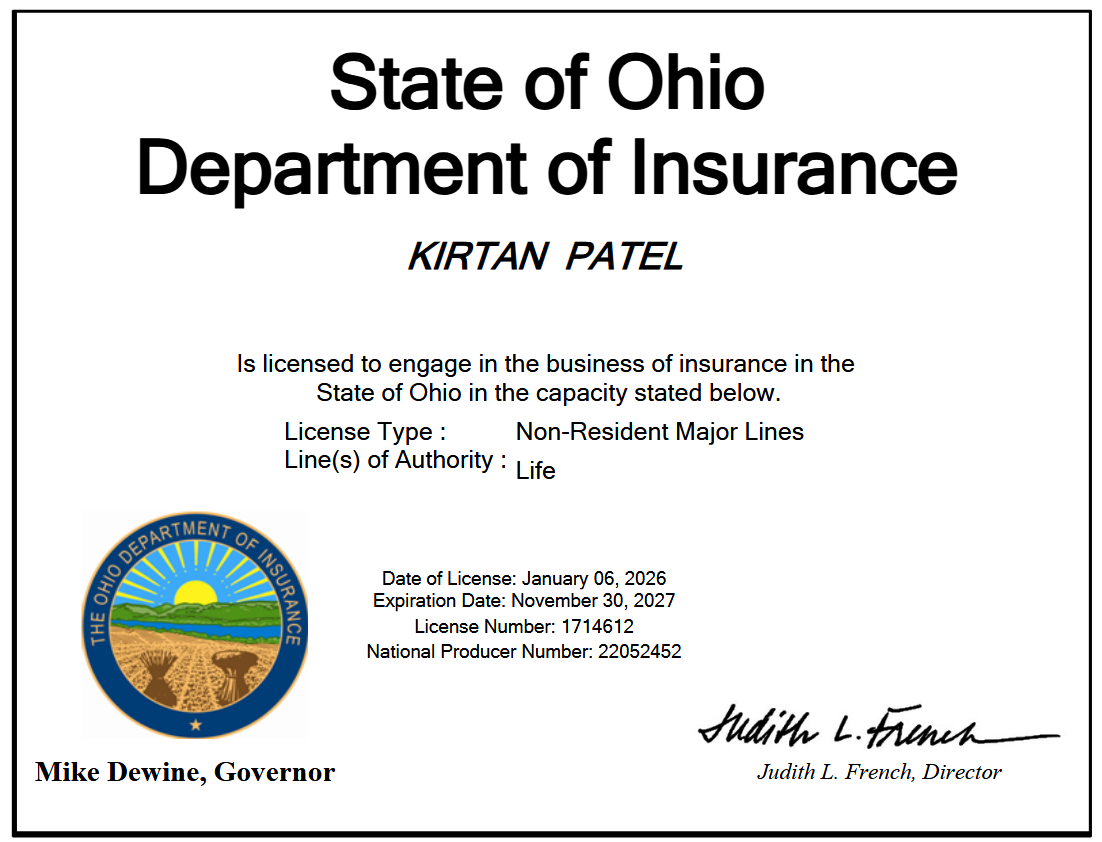 Ohio License