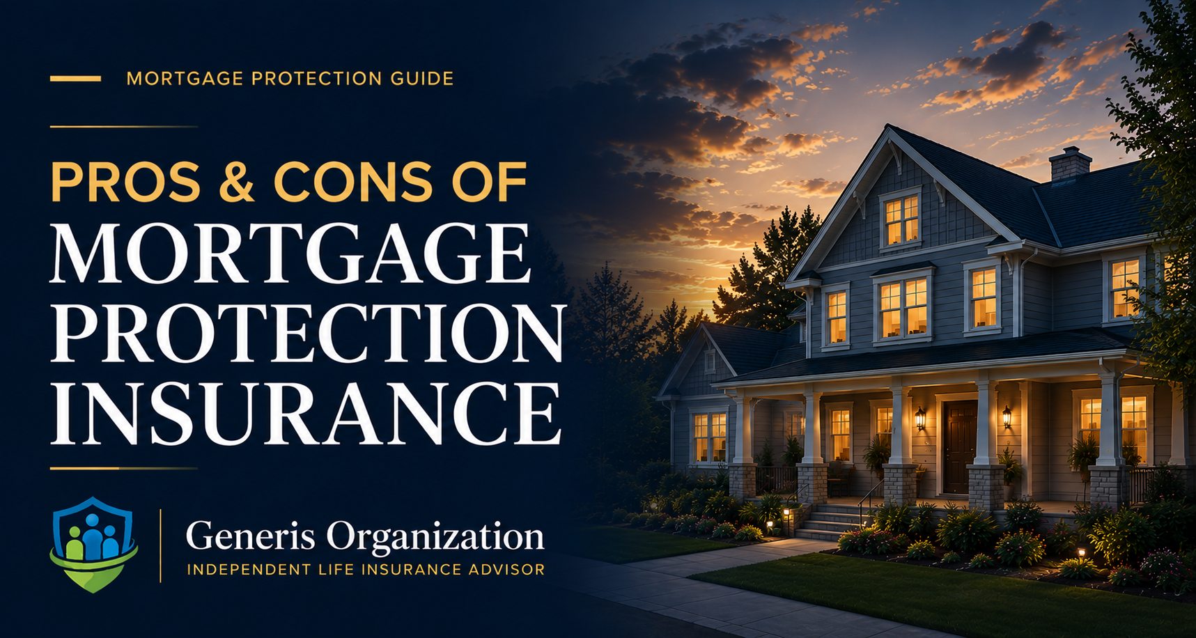 Illustration for mortgage protection insurance pros and cons