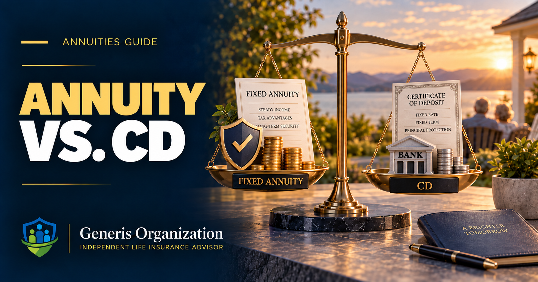 Annuity vs. CD educational guide from Generis Organization
