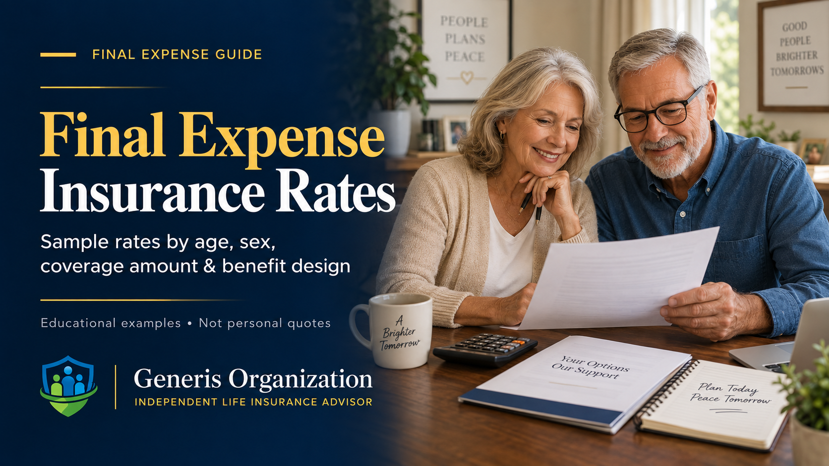 Final Expense Insurance rates guide from Generis Organization