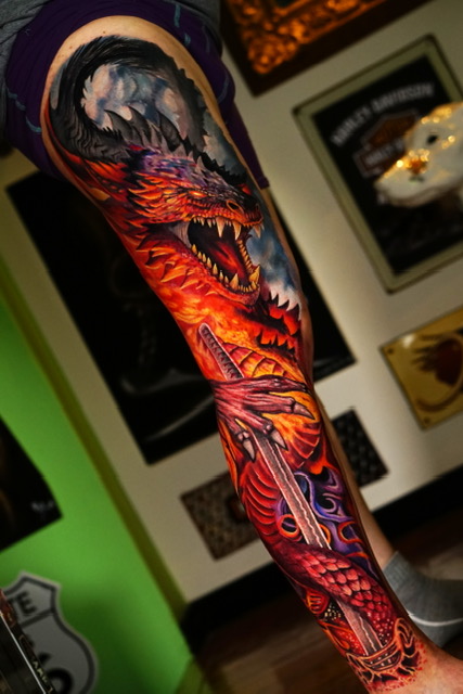 Black Gray Realism Tattoo NYC Max Demian