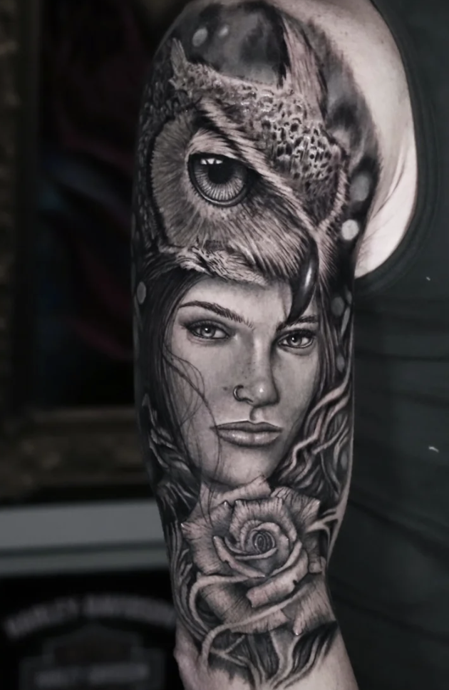 Max Demian Black Gray Tattoo NYC