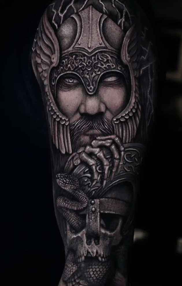 Max Demian Black Gray Tattoo NYC