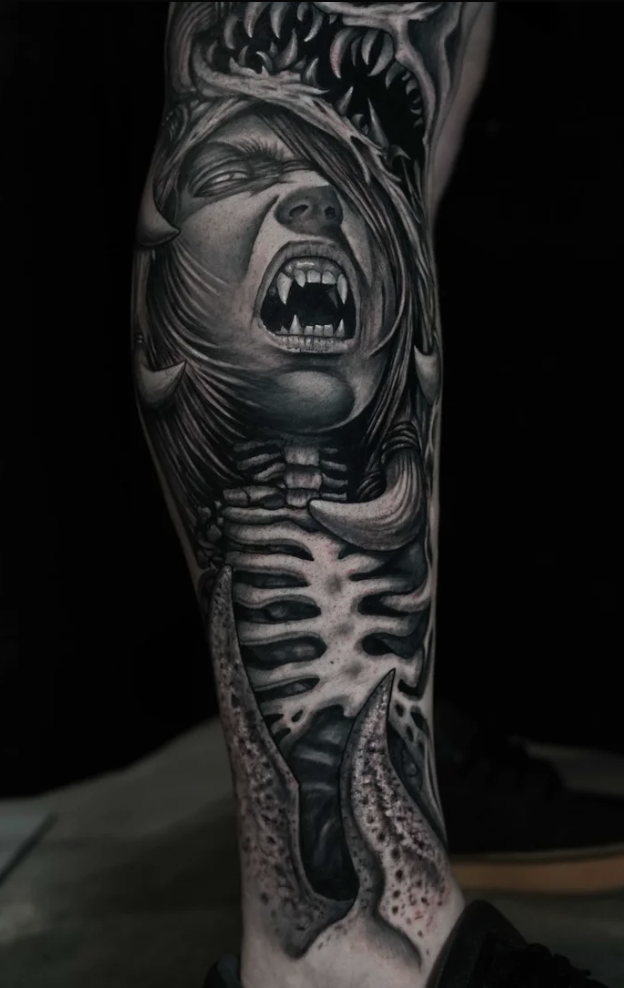 Max Demian Black Gray Tattoo NYC
