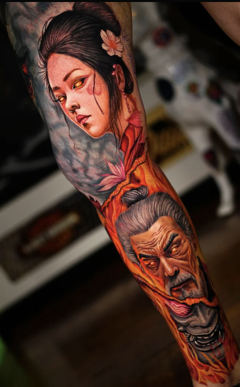 Max Demian Full Sleeve Tattoo NYC
