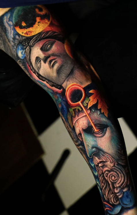 Max Demian Full Sleeve Tattoo NYC