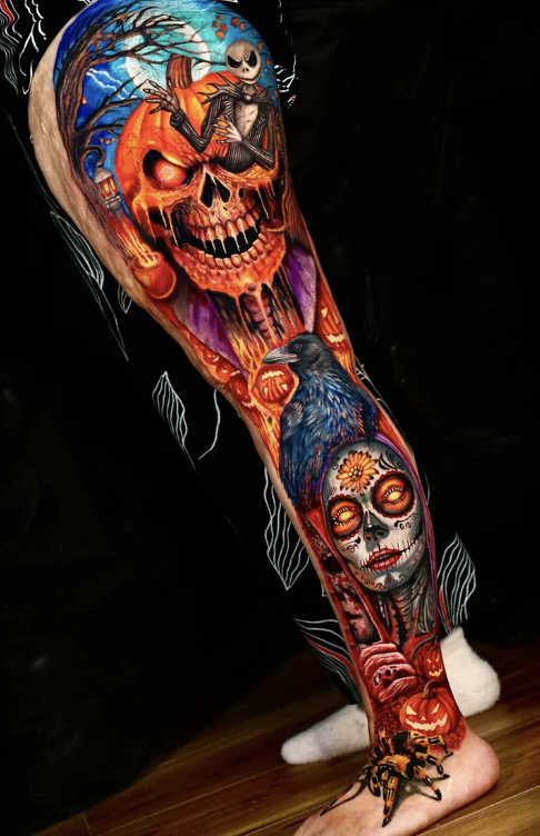 Max Demian Full Sleeve Tattoo NYC