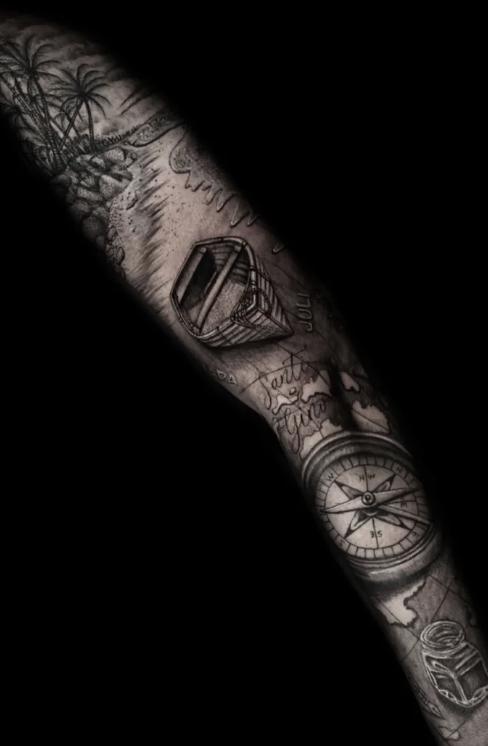 Max Demian Full Sleeve Tattoo NYC