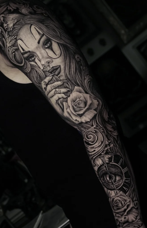 Max Demian Full Sleeve Tattoo NYC