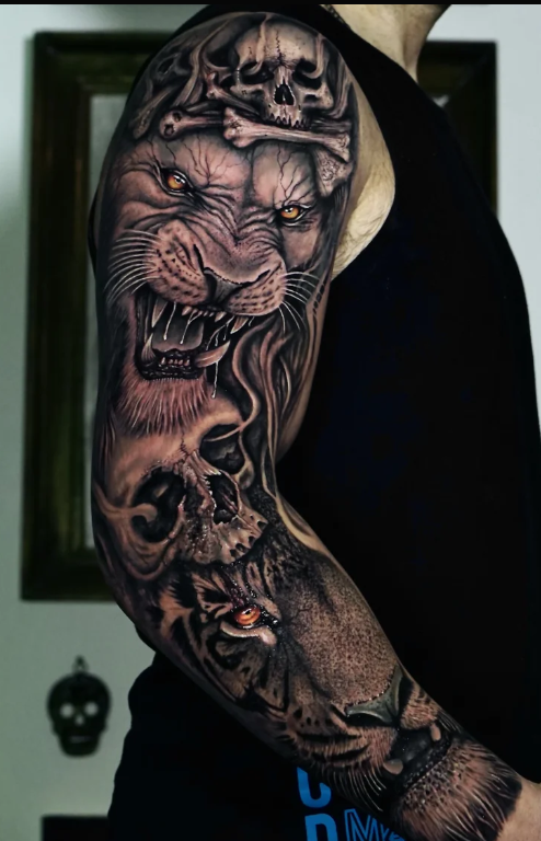 Max Demian Full Sleeve Tattoo NYC