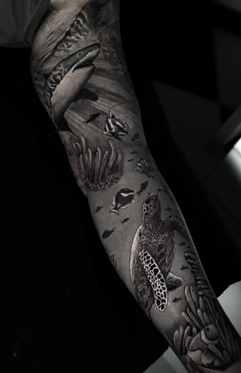Max Demian Full Sleeve Tattoo NYC
