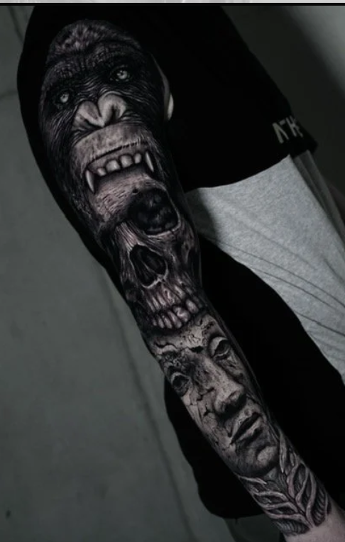 Max Demian Full Sleeve Tattoo NYC