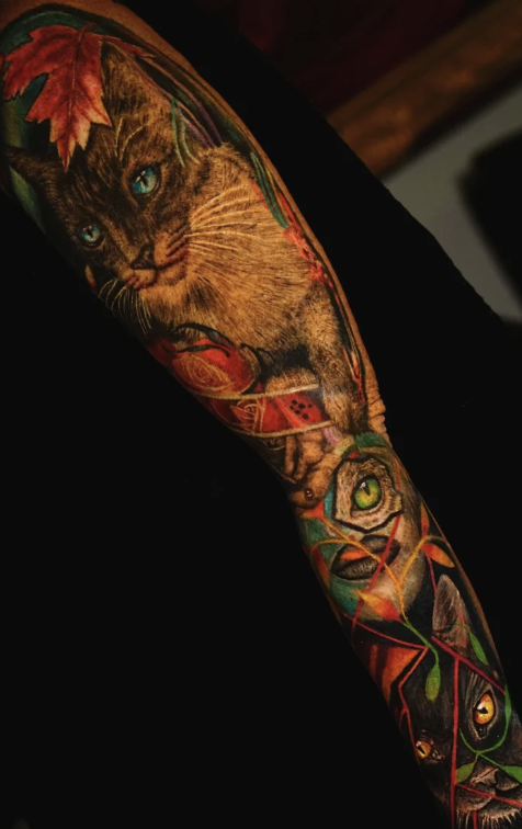 Max Demian Full Sleeve Tattoo NYC