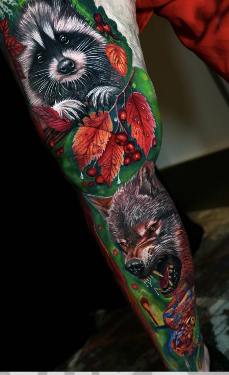 Max Demian Full Sleeve Tattoo NYC