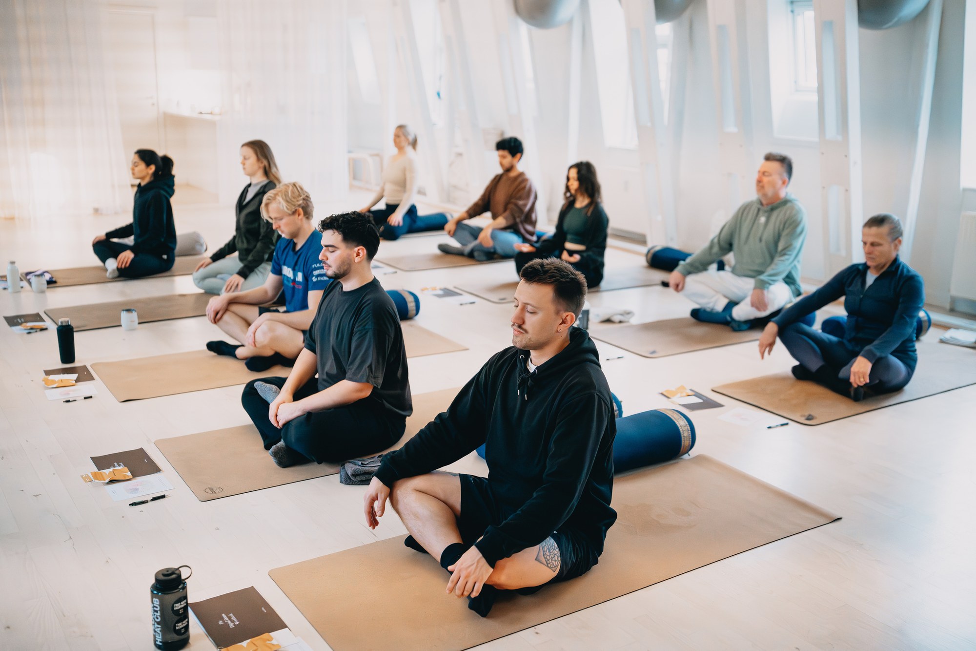 Breathwork session in studio with Oliver Valentin