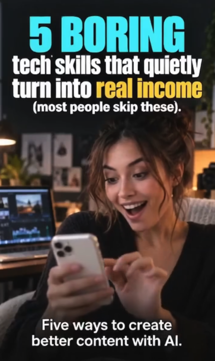 Vertical social media content example