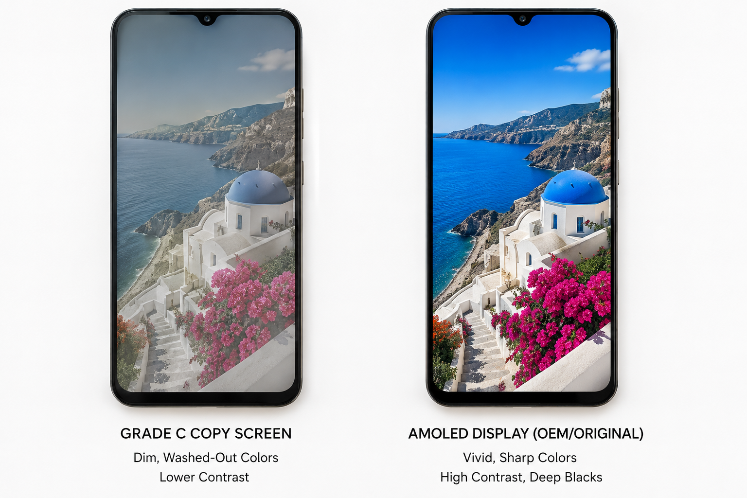 OEM vs copy phone screen quality comparison why premium parts matter for screen replacement in Lagos OEM vs copy phone screen quality comparison why premium parts matter for screen replacement in Lagos
