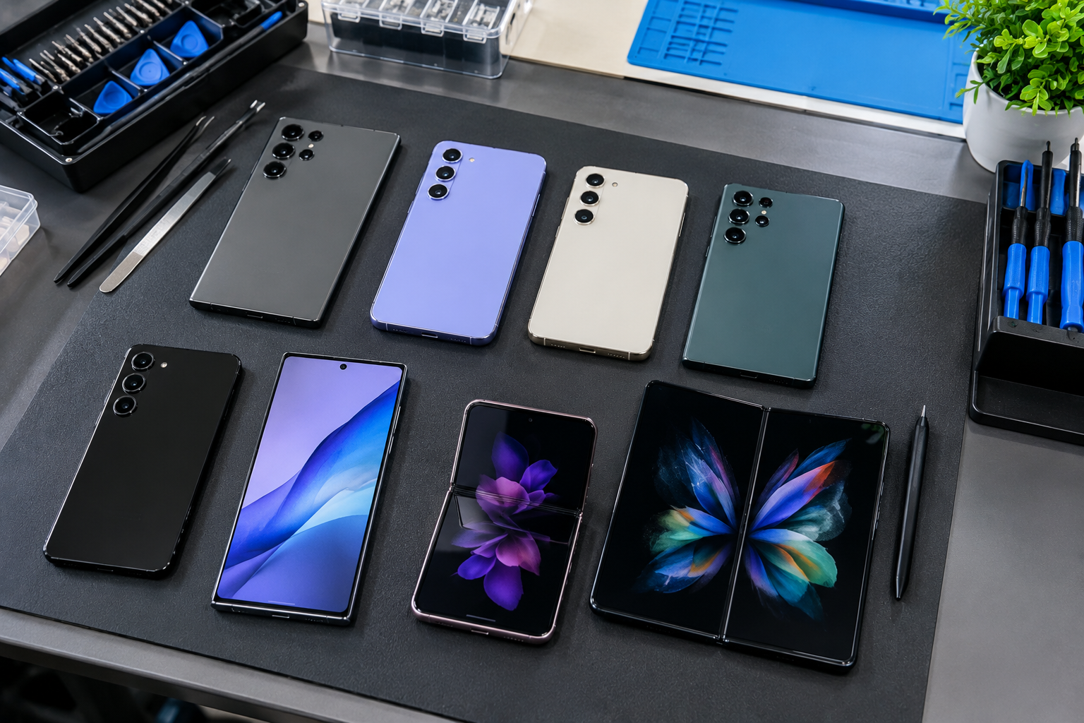 Samsung Galaxy phones supported for screen repair in Lagos