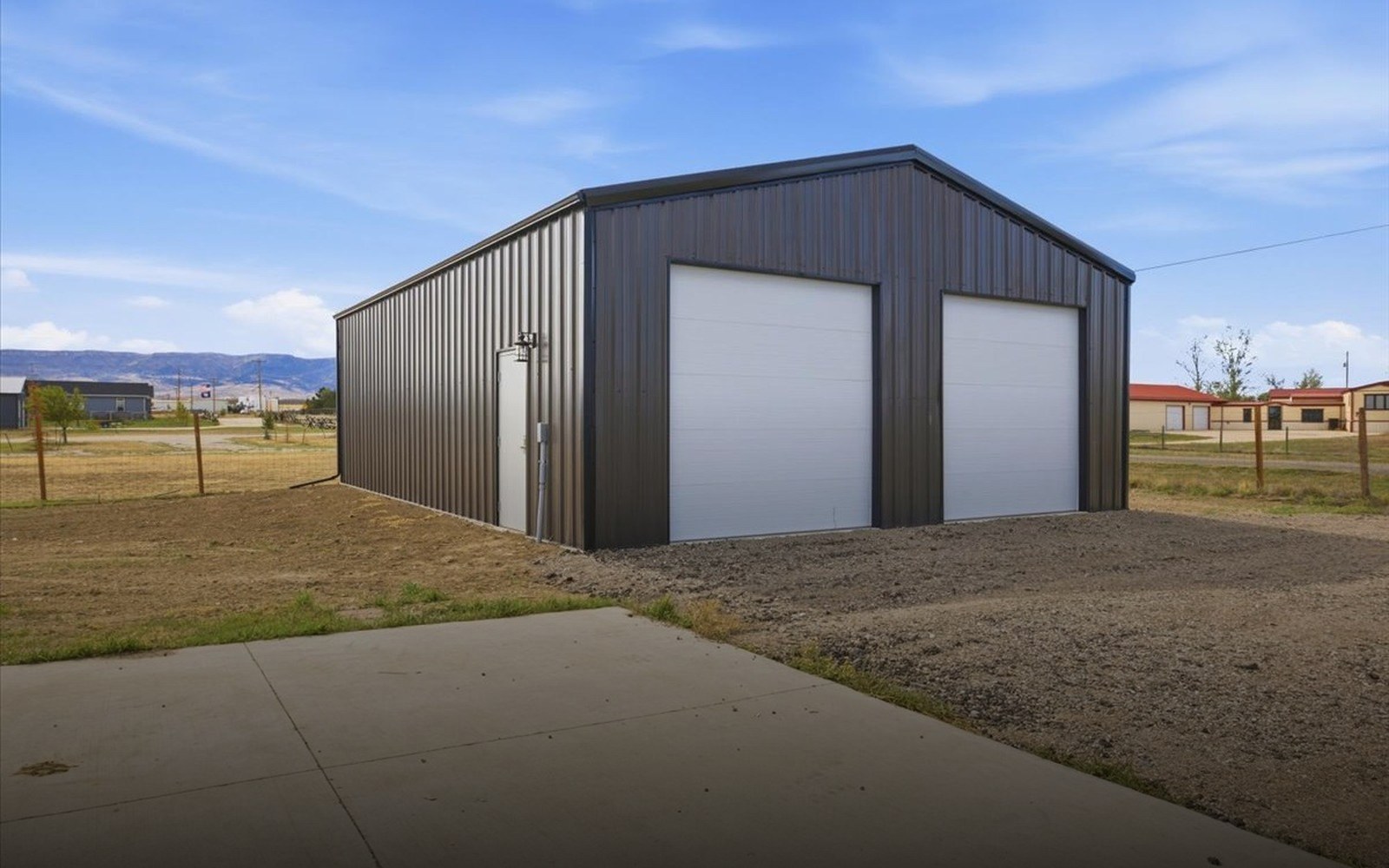 Aerial view of a renovated commercial building in Casper, WY