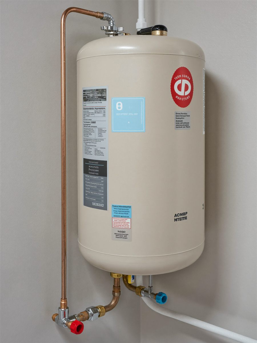 Newly installed tankless water heater with clean plumbing