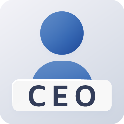 CEOs and founders executive badge icon for leadership speakers
