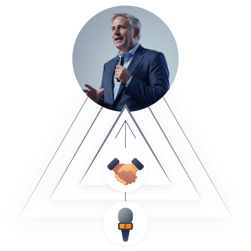Business consultant building authority through speaking to convert high-value clients - thought leadership positioning strategy