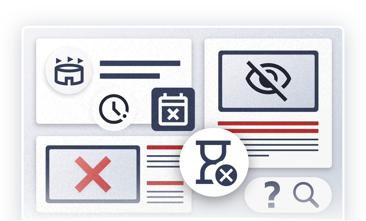 What's broken in traditional business development - Random outreach, unreliable referrals, unpredictability, and inconsistent deal flow illustrated with icons