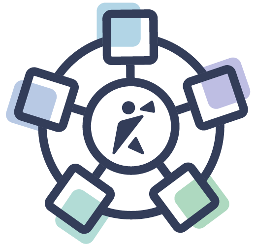 What's broken in traditional business development - Random outreach, unreliable referrals, unpredictability, and inconsistent deal flow illustrated with icons