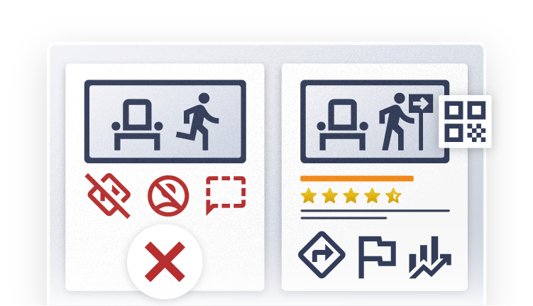 What's broken in traditional business development - Random outreach, unreliable referrals, unpredictability, and inconsistent deal flow illustrated with icons