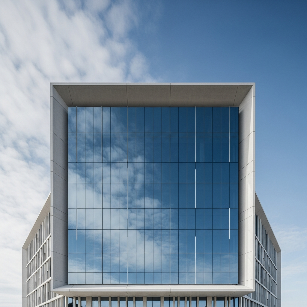 Modern municipal building