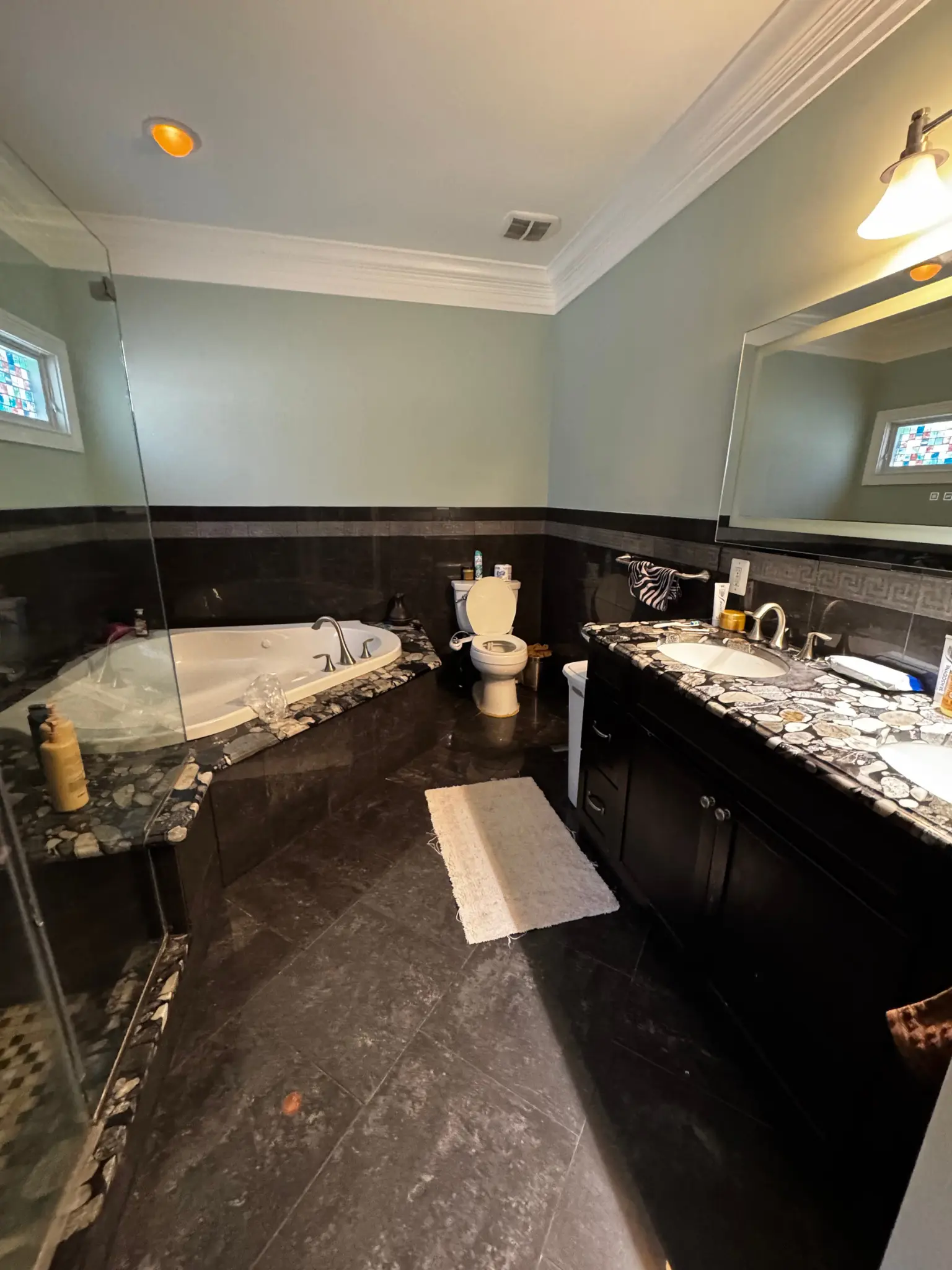 Old bathroom plumbing before upgrade in Middletown NJ